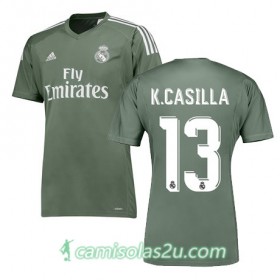 Camisolas de Futebol Real Madrid K CASILLA Equipamento Principal 2017/18 Manga Curta