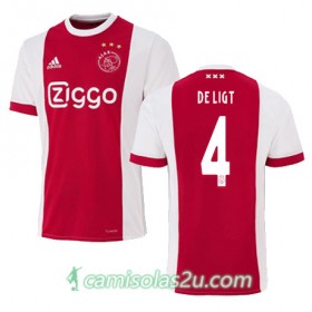 Camisolas de Futebol Ajax Amsterdam Matthijs de Ligt Equipamento Principal 2017/18 Manga Curta