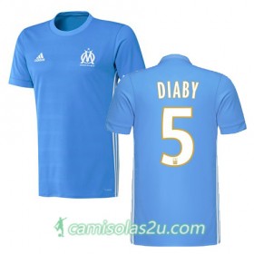 Camisolas de Futebol Olympique de Marseille ABOU DIABY Equipamento Alternativa 2017/18 Manga Curta