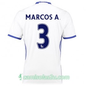 Camisolas de Futebol Chelsea MARCOS A Equipamento 3ª 2017/18 Manga Curta