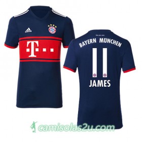 Camisolas de Futebol Bayern München JAMES Equipamento Alternativa 2017/18 Manga Curta