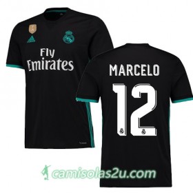 Camisolas de Futebol Real Madrid MARCELO Equipamento Alternativa 2017/18 Manga Curta
