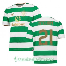 Camisolas de Futebol Celtic OLIVIER NTCHAM Equipamento Principal 2017/18 Manga Curta
