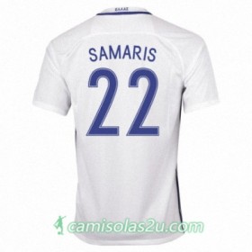 Camisolas de Futebol Grécia ANDREAS SAMARIS Equipamento Principal 2016/17 Manga Curta