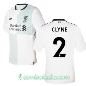 Camisolas de Futebol Liverpool CLYNE Equipamento Alternativa 2017/18 Manga Curta