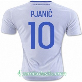 Camisolas de Futebol Bósnia e Herzegovina PJANIC Equipamento Alternativa 2016/17 Manga Curta