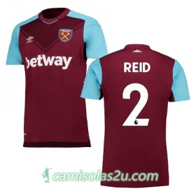 Camisolas de Futebol West Ham REID Equipamento Principal 2017/18 Manga Curta