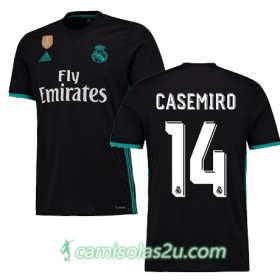Camisolas de Futebol Real Madrid CASEMIRO Equipamento Alternativa 2017/18 Manga Curta