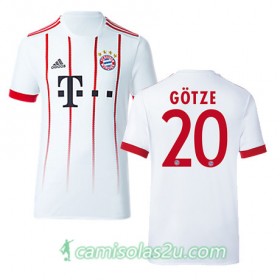 Camisolas de Futebol Bayern München FELIX GOTZE Equipamento 3ª 2017/18 Manga Curta