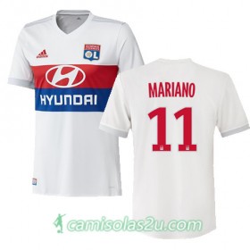 Camisolas de Futebol Olympique Lyonnais MARIANO DIAZ Equipamento Principal 2017/18 Manga Curta