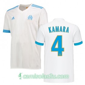 Camisolas de Futebol Olympique de Marseille KAMARA Equipamento Principal 2017/18 Manga Curta