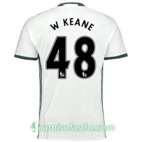 Camisolas de Futebol Manchester United W KEANE Equipamento 3ª 2017/18 Manga Curta