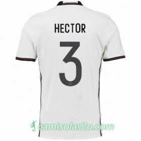 Camisolas de Futebol Alemanha JONAS HECTOR Equipamento Principal Euro 2016