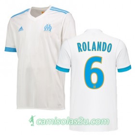 Camisolas de Futebol Olympique de Marseille ROLANDO Equipamento Principal 2017/18 Manga Curta