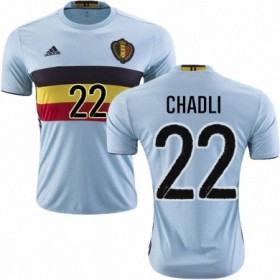 Camisolas de Futebol Bélgica NACER CHADLI Equipamento Alternativa Euro 2016