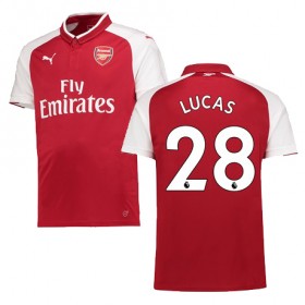 Camisolas de Futebol Arsenal LUCAS Equipamento Principal 2017/18 Manga Curta