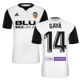 Camisolas de Futebol Valencia GAYA Equipamento Principal 2017/18 Manga Curta