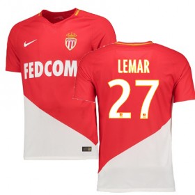 Camisolas de Futebol Mônaco THOMAS LEMAR Equipamento Principal 2017/18 Manga Curta