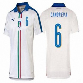 Camisolas de Futebol Itália ANTONIO CANDREVA Equipamento Alternativa Euro 2016