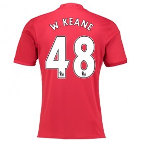 Camisolas de Futebol Manchester United W KEANE Equipamento Principal 2017/18 Manga Curta