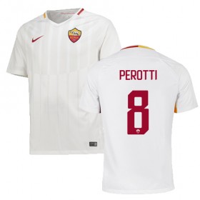 Camisolas de Futebol AS Roma PEROTTI Equipamento Alternativa 2017/18 Manga Curta