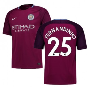 Camisolas de Futebol Manchester City FERNANDINHO Equipamento Alternativa 2017/18 Manga Curta