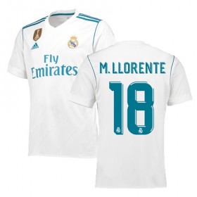 Camisolas de Futebol Real Madrid MARCOS LLORENTE Equipamento Principal 2017/18 Manga Curta