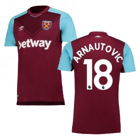 Camisolas de Futebol West Ham ARNAUTOVIC Equipamento Principal 2017/18 Manga Curta