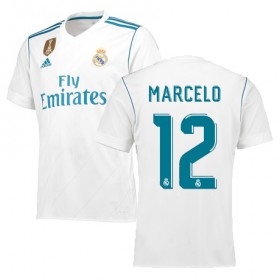 Camisolas de Futebol Real Madrid MARCELO Equipamento Principal 2017/18 Manga Curta