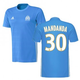 Camisolas de Futebol Olympique de Marseille MANDANDA Equipamento Alternativa 2017/18 Manga Curta