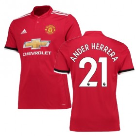 Camisolas de Futebol Manchester United HERRERA Equipamento Principal 2017/18 Manga Curta