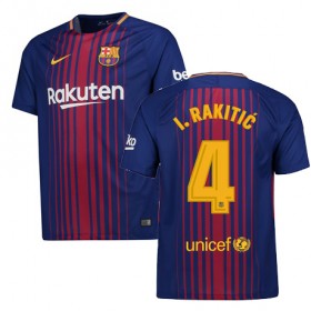 Camisolas de Futebol Barcelona I RAKITIC Equipamento Principal 2017/18 Manga Curta