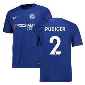Camisolas de Futebol Chelsea RUDIGER Equipamento Principal 2017/18 Manga Curta