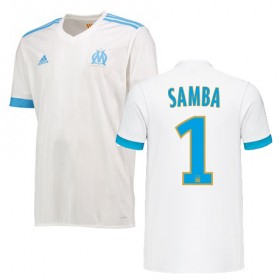 Camisolas de Futebol Olympique de Marseille BRICE SAMBA Equipamento Principal 2017/18 Manga Curta