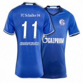 Camisolas de Futebol Schalke KONOPLYANKA Equipamento Principal 2017/18 Manga Curta