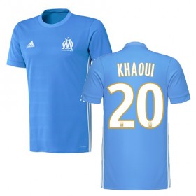 Camisolas de Futebol Olympique de Marseille SAIF EDDINE KHAOUI Equipamento Alternativa 2017/18 Manga Curta