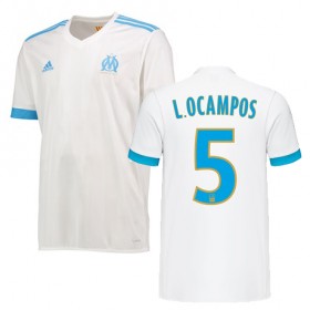 Camisolas de Futebol Olympique de Marseille LUCAS OCAMPOS Equipamento Principal 2017/18 Manga Curta