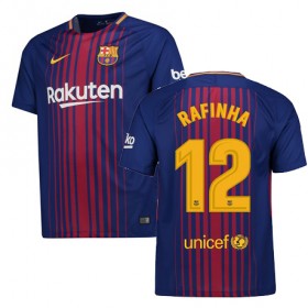 Camisolas de Futebol Barcelona RAFINHA Equipamento Principal 2017/18 Manga Curta