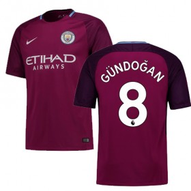 Camisolas de Futebol Manchester City GUNDOGAN Equipamento Alternativa 2017/18 Manga Curta