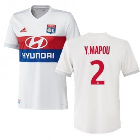 Camisolas de Futebol Olympique Lyonnais MAPOU YANGA MBIWA Equipamento Principal 2017/18 Manga Curta