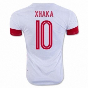 Camisolas de Futebol Suíça GRANIT XHAKA Equipamento Alternativa Euro 2016