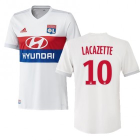 Camisolas de Futebol Olympique Lyonnais ALEXANDRE LACAZETTE Equipamento Principal 2017/18 Manga Curta