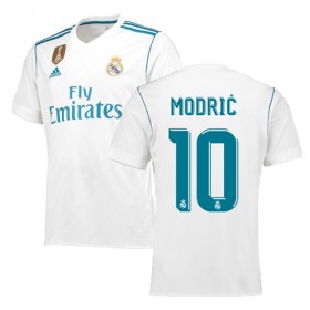 Camisolas de Futebol Real Madrid MODRIC Equipamento Principal 2017/18 Manga Curta