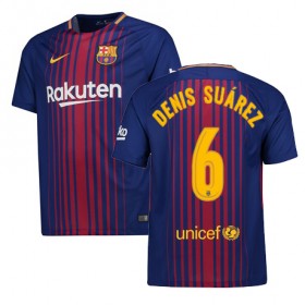 Camisolas de Futebol Barcelona Denis Suarez Equipamento Principal 2017/18 Manga Curta