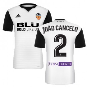 Camisolas de Futebol Valencia JOAO CANCELO Equipamento Principal 2017/18 Manga Curta