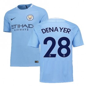 Camisolas de Futebol Manchester City DENAYER Equipamento Principal 2017/18 Manga Curta