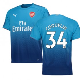 Camisolas de Futebol Arsenal COQUELIN Equipamento Alternativa 2017/18 Manga Curta
