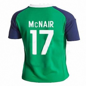 Camisolas de Futebol Irlanda do Norte PADDY McNAIR Equipamento Principal 2016/17 Manga Curta