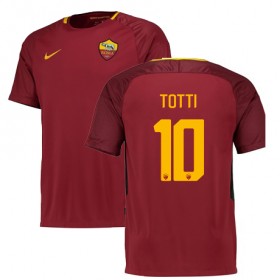 Camisolas de Futebol AS Roma TOTTI Equipamento Principal 2017/18 Manga Curta