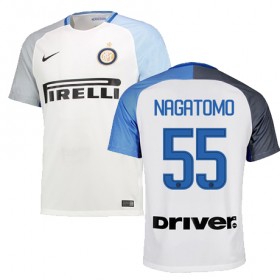 Camisolas de Futebol Inter de Milão NAGATOMO Equipamento Alternativa 2017/18 Manga Curta